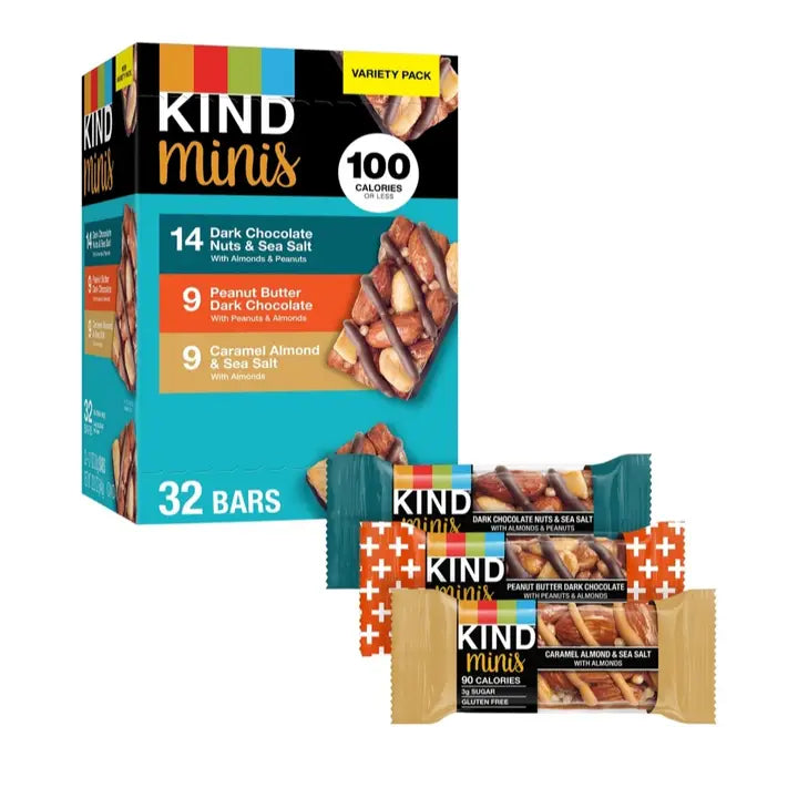 Kind Snacks Mini Nut Bar, Variety Pack, 32 ct.
