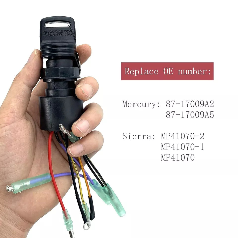 Boat Ignition Switch with Key Replacement for Mercury Mariner Outboard Motor