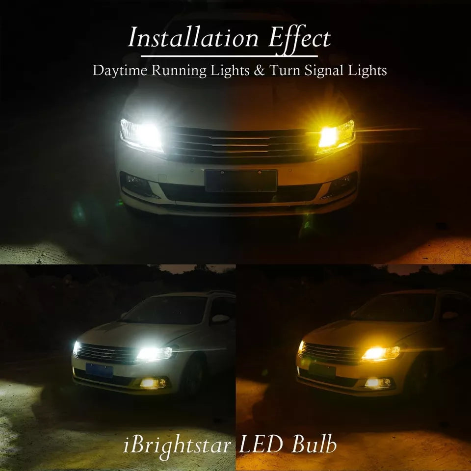 Super Bright 3157 4157 3155 3457 Switchback LED Bulbs with Projector Replacement