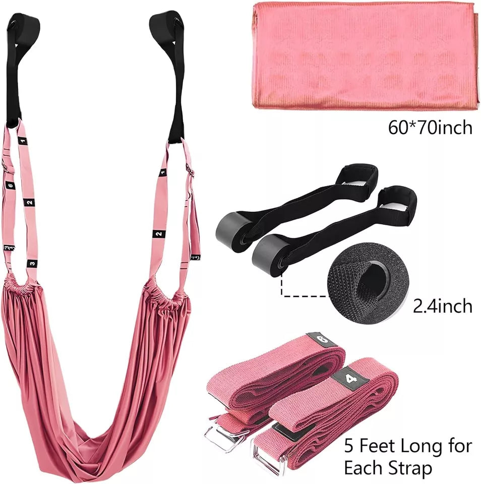 Ultimate Yoga Stretching Strap with Door Anchor & Resistance Ropes