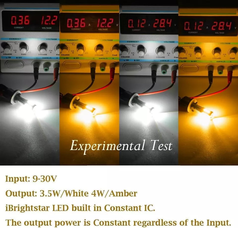 Super Bright 3157 4157 3155 3457 Switchback LED Bulbs with Projector Replacement