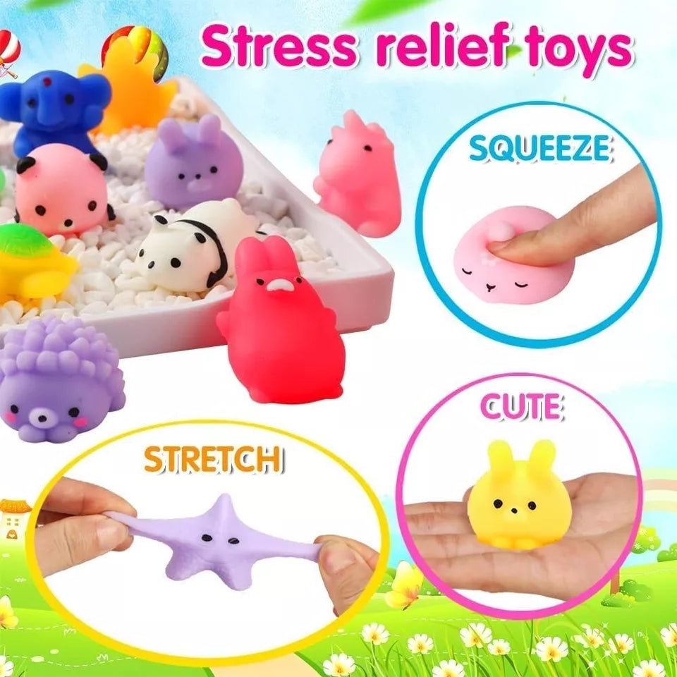 80Pcs Party Favors for Kids 4-8, Kawaii Squishies Mochi Squishy Toy Bulk Fidget