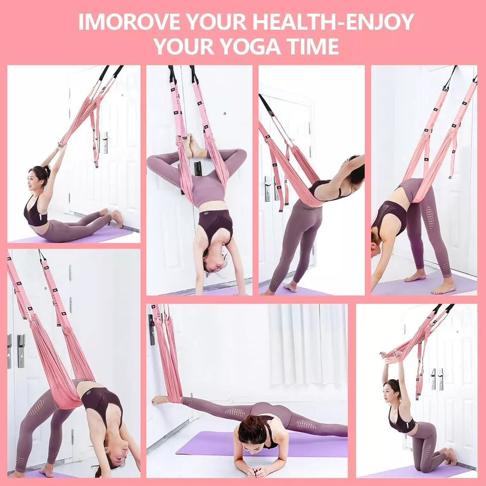 Ultimate Yoga Stretching Strap with Door Anchor & Resistance Ropes