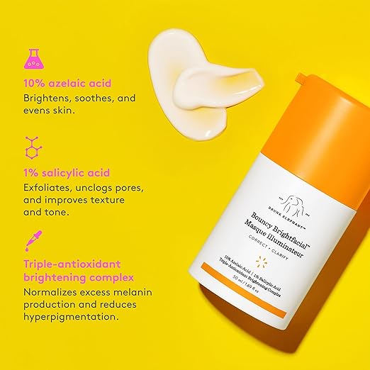 Drunk Elephant Bouncy Brightfacial Brightening Mask, 1.7 oz