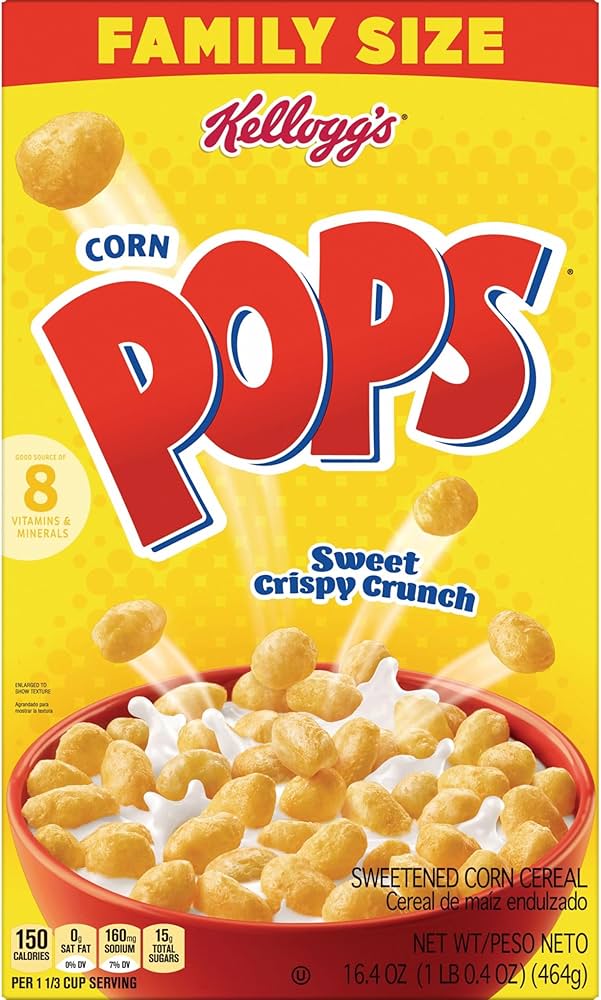 Kellogg's Corn Pops Cereal, 16.4 oz.