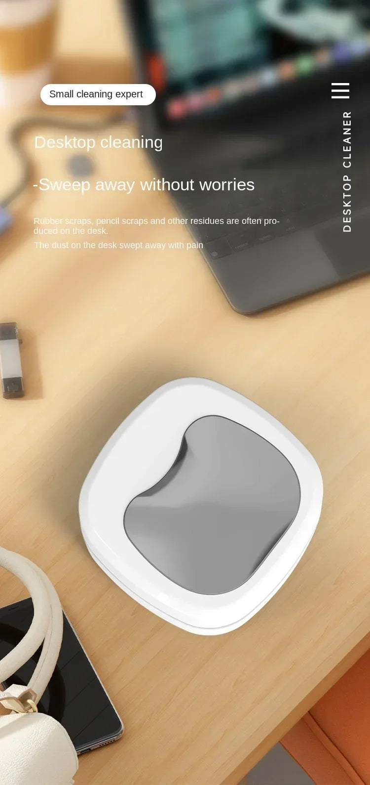 Desktop Vacuum Cleaner Wireless Handheld Mini Cleaner Keyboard Eraser Ash Electric Vacuum Cleaner Cross Border