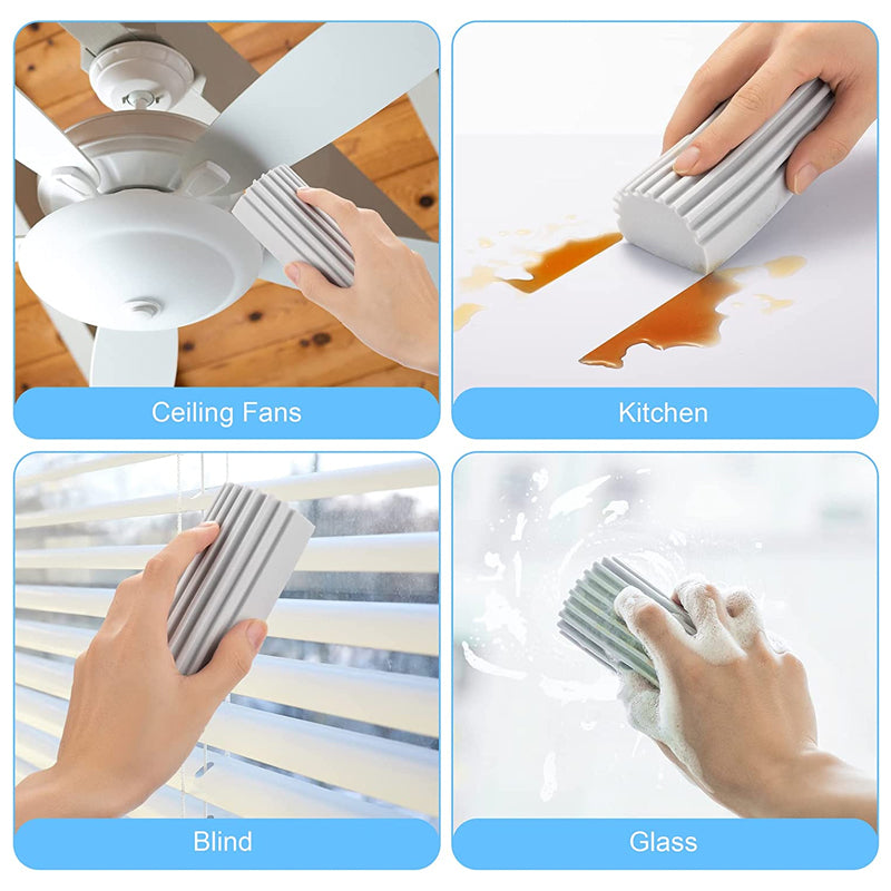 Car Damp Clean Duster Sponges Reusable Eraser Brush Blinds kitchen Window Sponge humedo Duster Cleaning Tools Auto Accessories