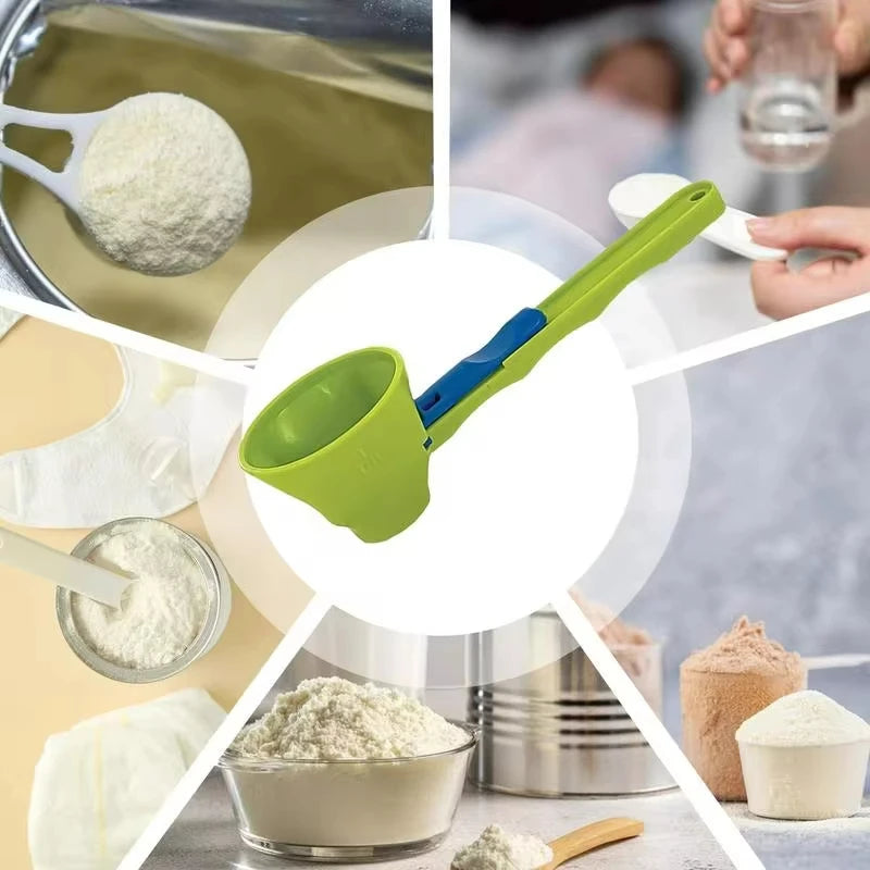 Coffee Scoop Funnel For Flling Reusable K-cup Coffee Pot Coffee Spoon Sliding Design Measuring Spoon Kitchen Accessories