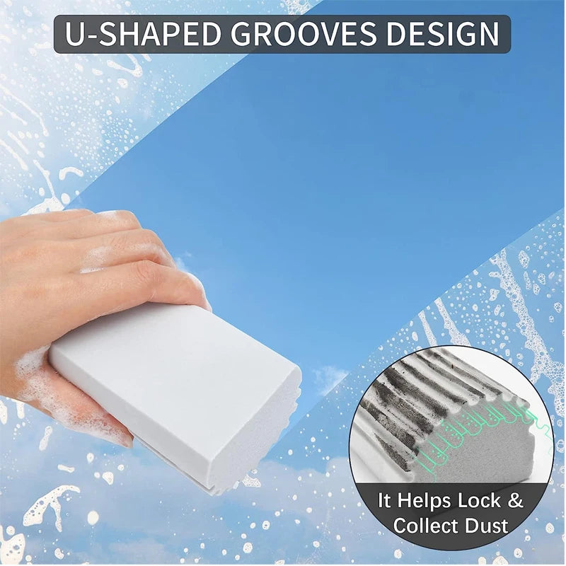 Car Damp Clean Duster Sponges Reusable Eraser Brush Blinds kitchen Window Sponge humedo Duster Cleaning Tools Auto Accessories