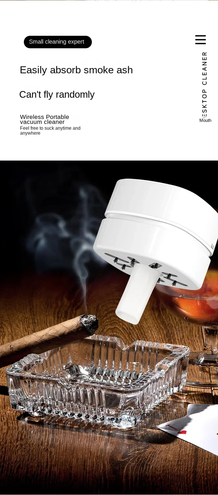 Desktop Vacuum Cleaner Wireless Handheld Mini Cleaner Keyboard Eraser Ash Electric Vacuum Cleaner Cross Border