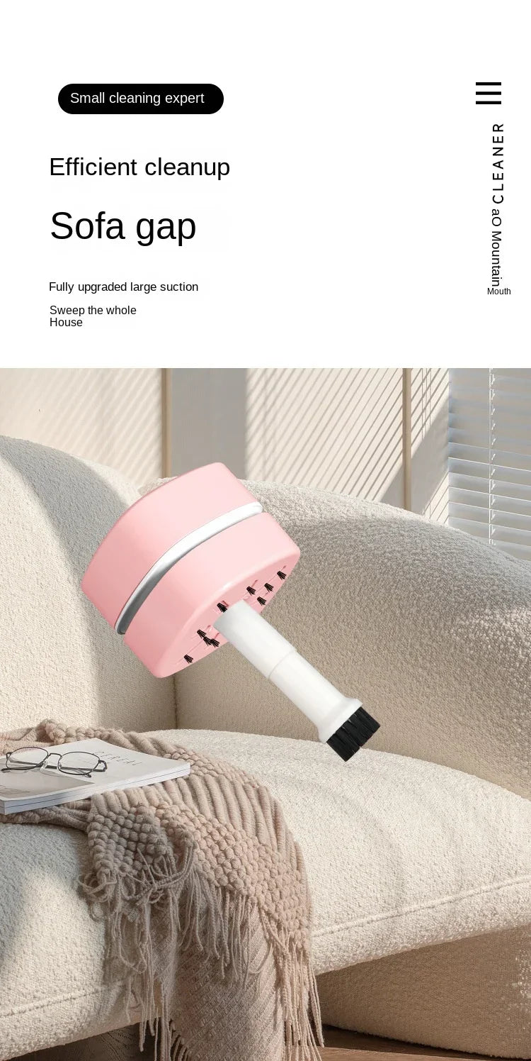 Desktop Vacuum Cleaner Wireless Handheld Mini Cleaner Keyboard Eraser Ash Electric Vacuum Cleaner Cross Border