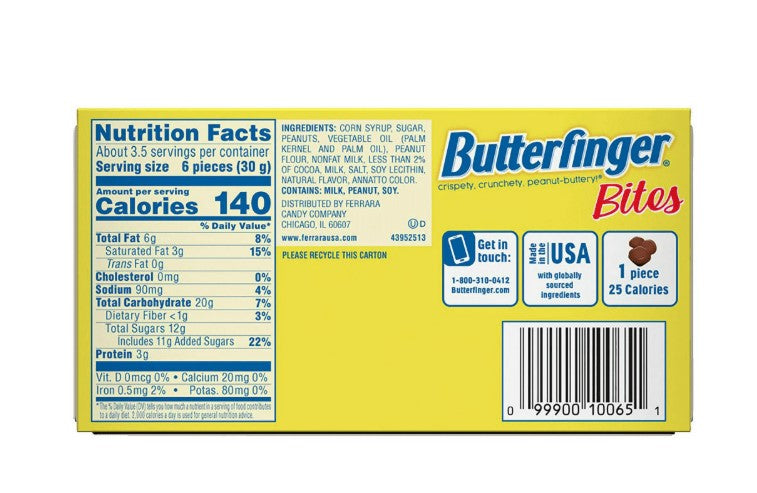 Nestle Butterfinger Mini Size Bars