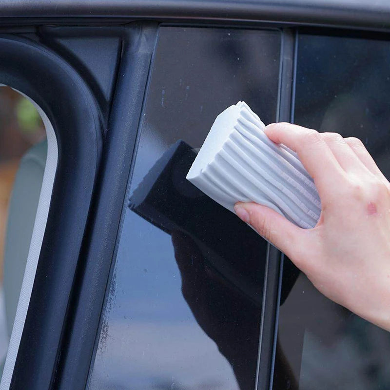 Car Damp Clean Duster Sponges Reusable Eraser Brush Blinds kitchen Window Sponge humedo Duster Cleaning Tools Auto Accessories