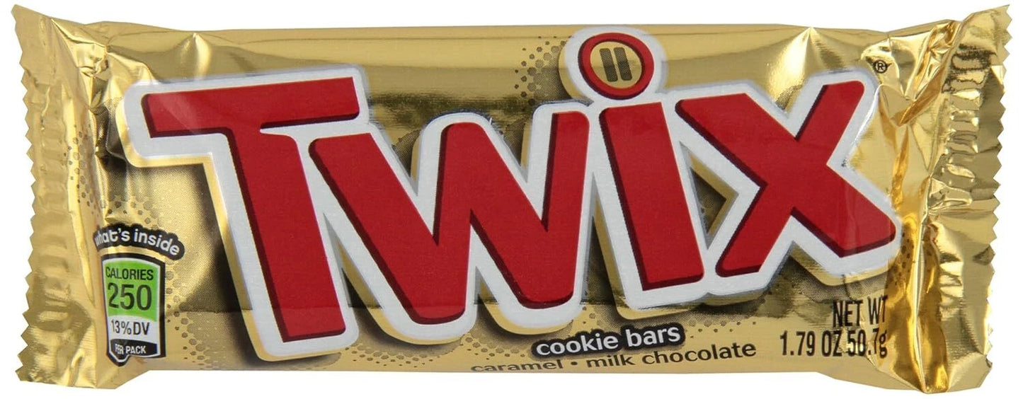 Twix Caramel Cookie Chocolate Candy Bars, Full Size, 1.79 oz., 36 pk.