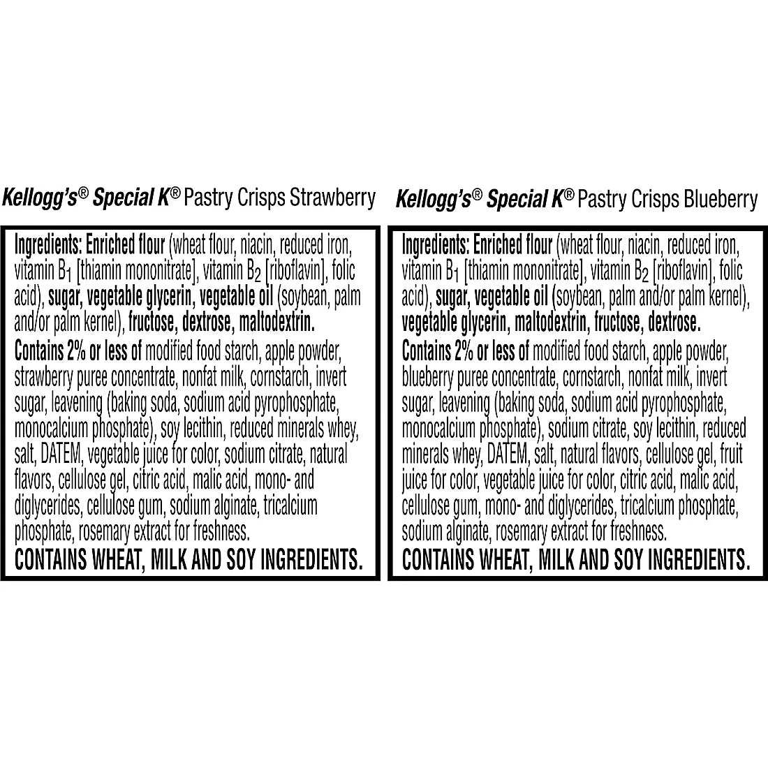 Kellogg's Special K Pastry Crisps Breakfast Bars Variety Pack, 60 pk.