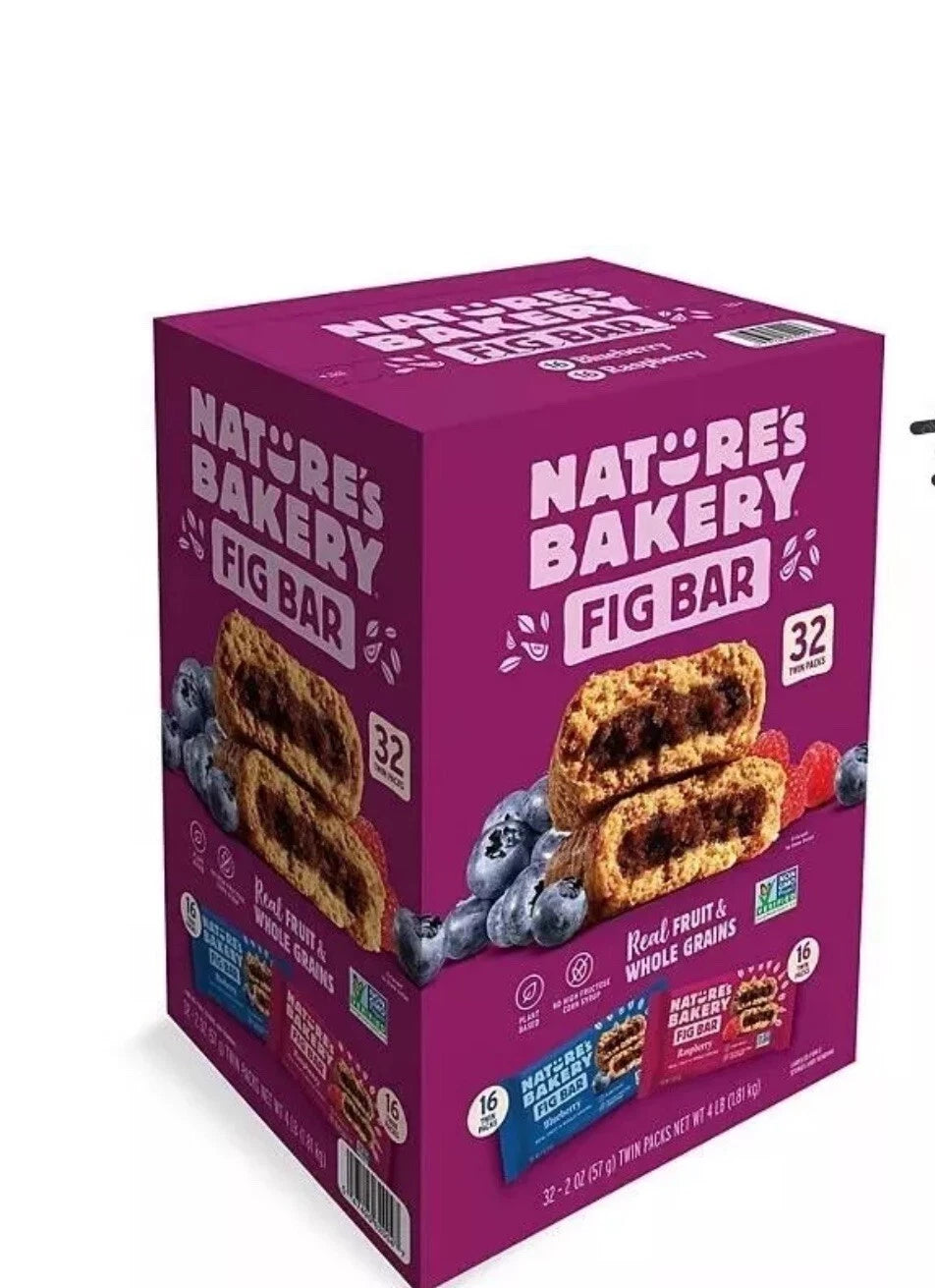 Nature's Bakery Fig Bars, Variety Pack, 2 oz., 32 ct.