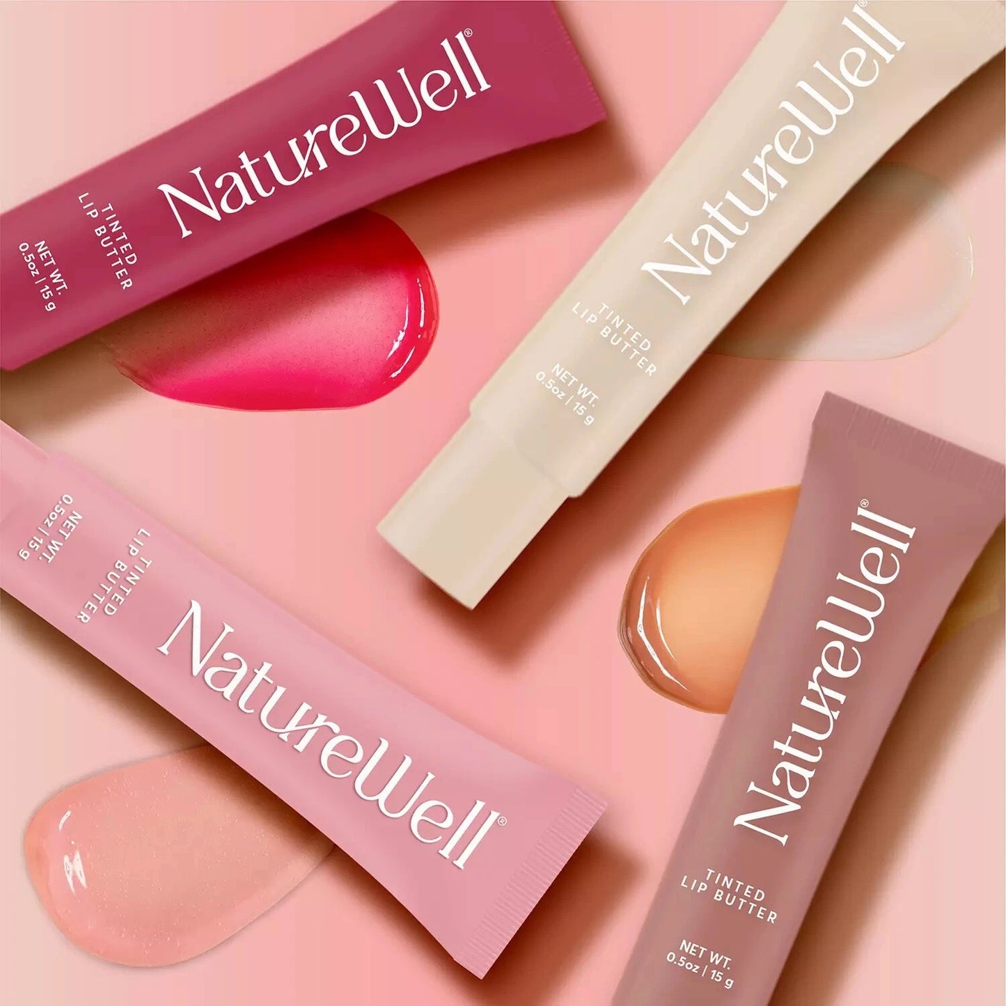 NatureWell Tinted Lip Butter, 0.50 oz., 4 pk