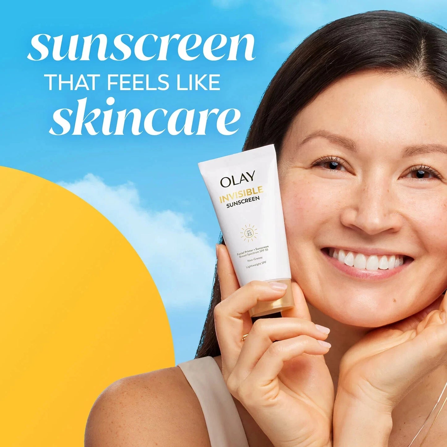 Olay Invisible Sunscreen, SPF 35 + Primer, 1.7 fl. oz., 2 pk.
