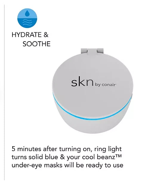 skn by conair Cool Beanz Reusable Under-Eye Gel Patches, FP01