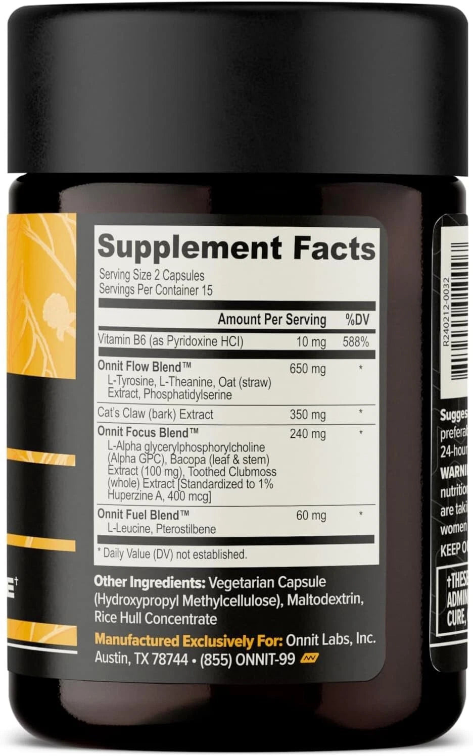 ONNIT Alpha BRAIN Nootropic Brain Health Supplement Capsules, 78 ct.