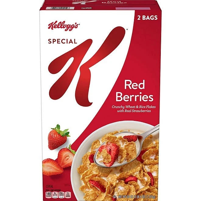 Special K Breakfast Cereal, Red Berries, 38 oz.