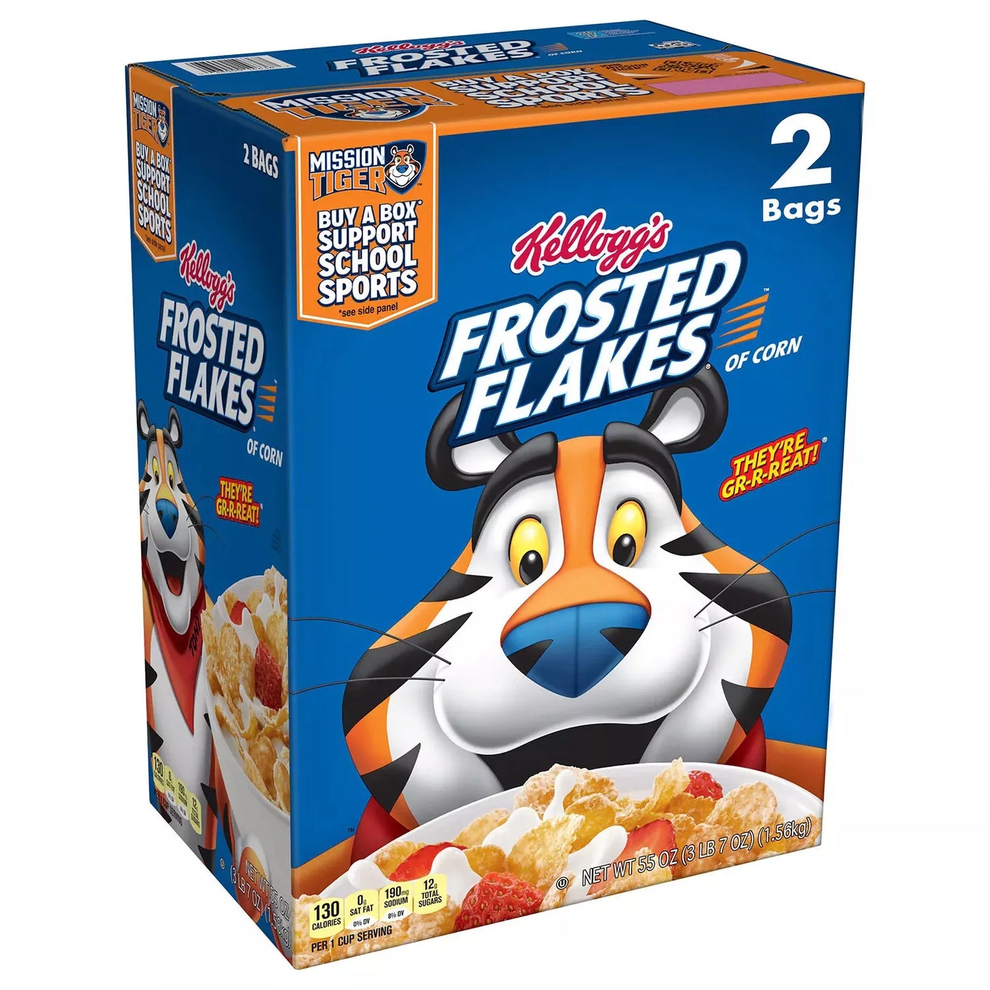 Frosted Flakes Breakfast Cereal, 55 oz.
