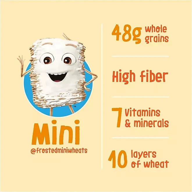 Kellogg's Frosted Mini-Wheats Breakfast Cereal, 55 oz.
