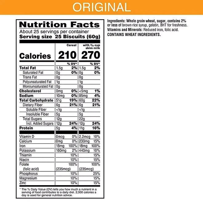 Kellogg's Frosted Mini-Wheats Breakfast Cereal, 55 oz.