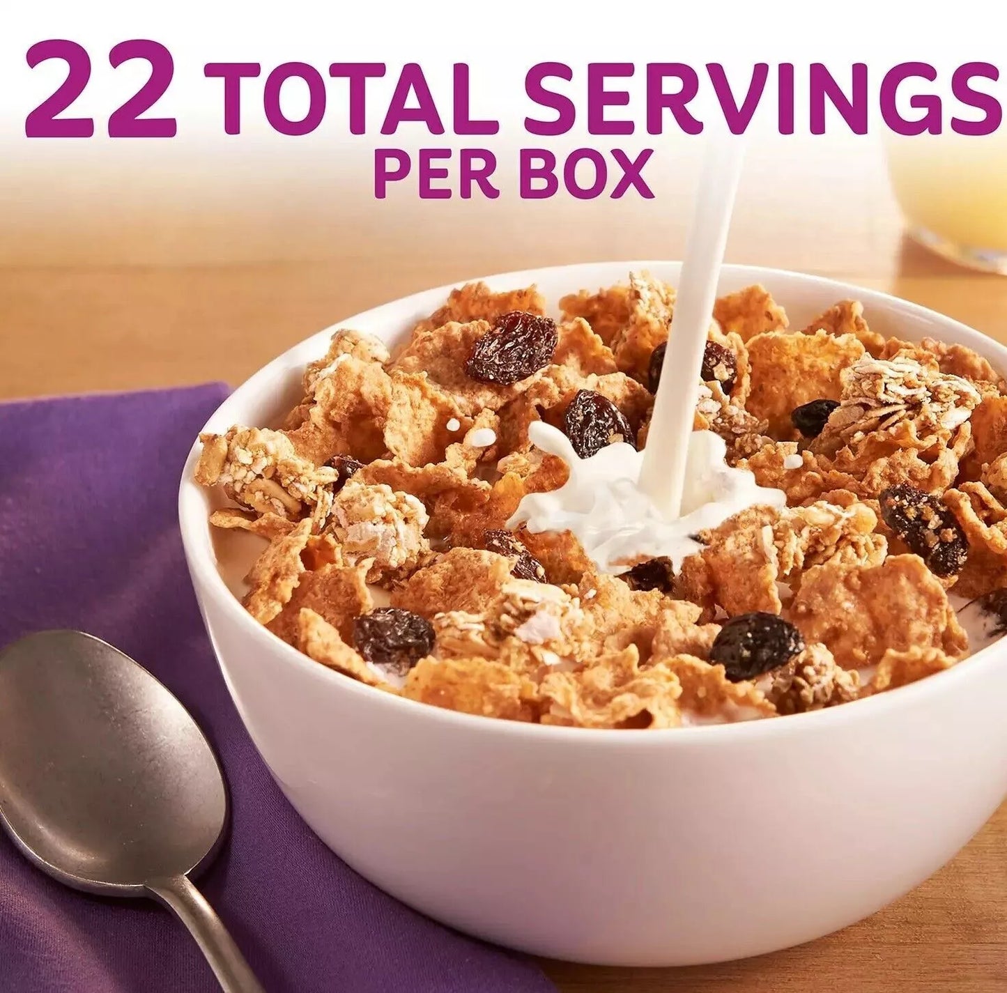 Kellogg's Original Raisin Bran Crunch Breakfast Cereal, 42 oz.