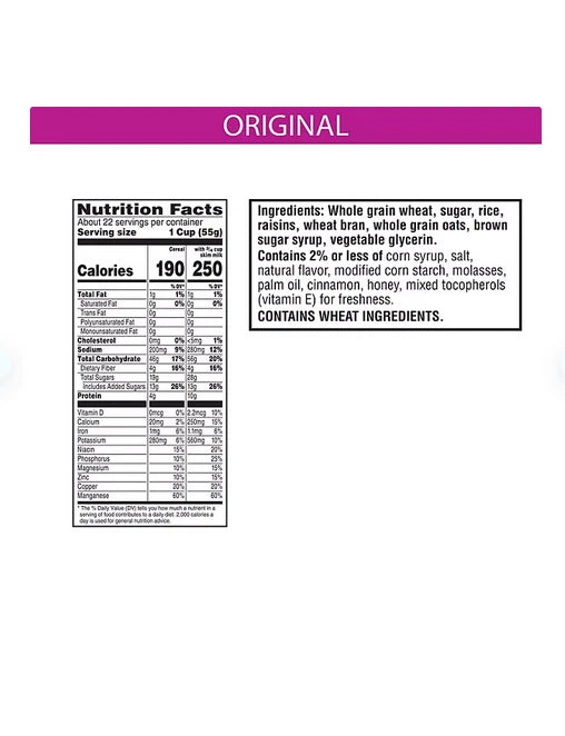 Kellogg's Original Raisin Bran Crunch Breakfast Cereal, 42 oz.