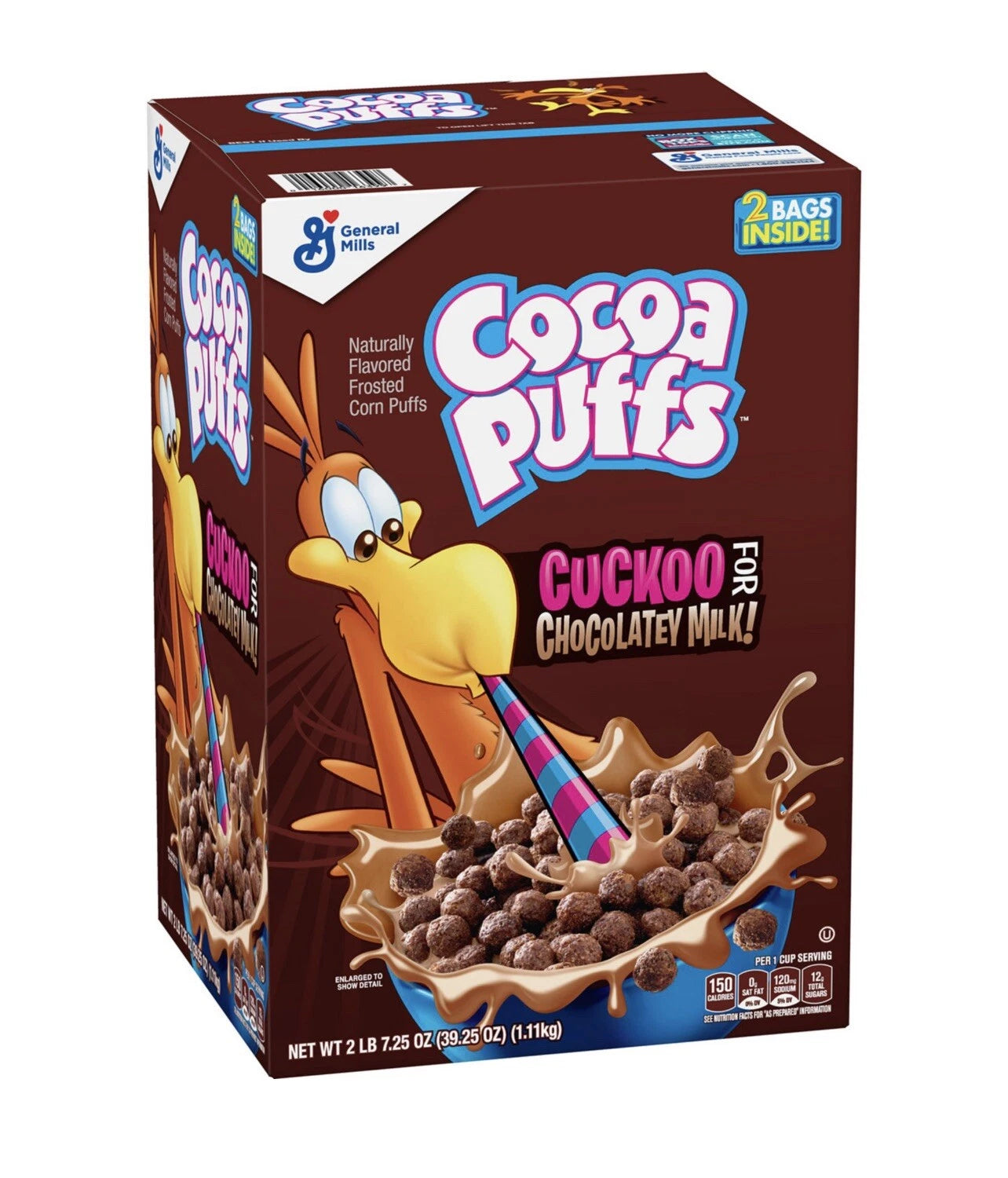 Cocoa Puffs Chocolate Cereal, 39.25 oz.