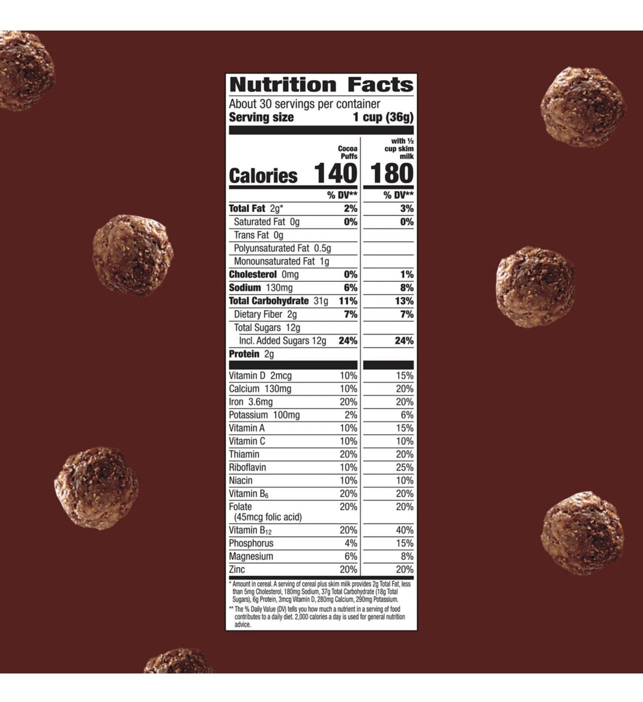 Cocoa Puffs Chocolate Cereal, 39.25 oz.