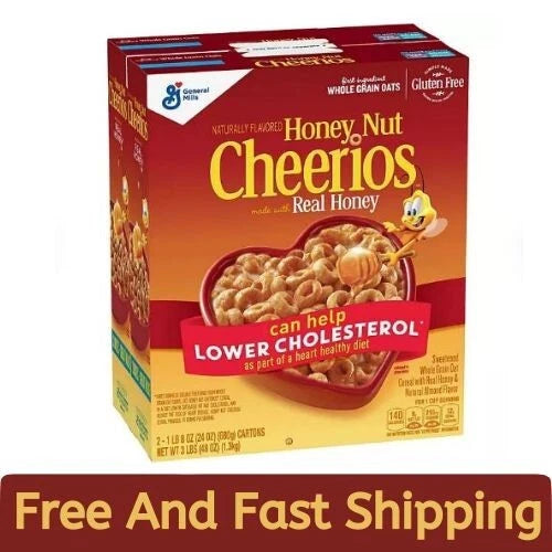 Honey Nut Cheerios Cereal, 48 oz.