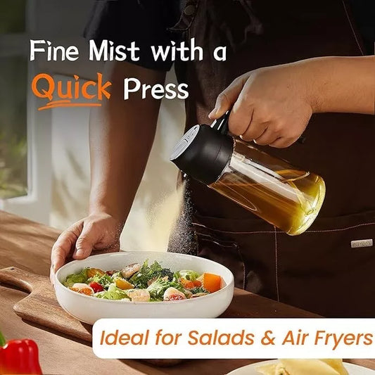 Pack of 2 Trendplain 16Oz/470Ml Olive Oil Sprayer for Cooking - 2 in 1 Olive Oil