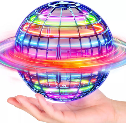 Flying Orb Ball (Blue, 2024 Upgraded) with Dazzling Lights, Magic Hover Spinner
