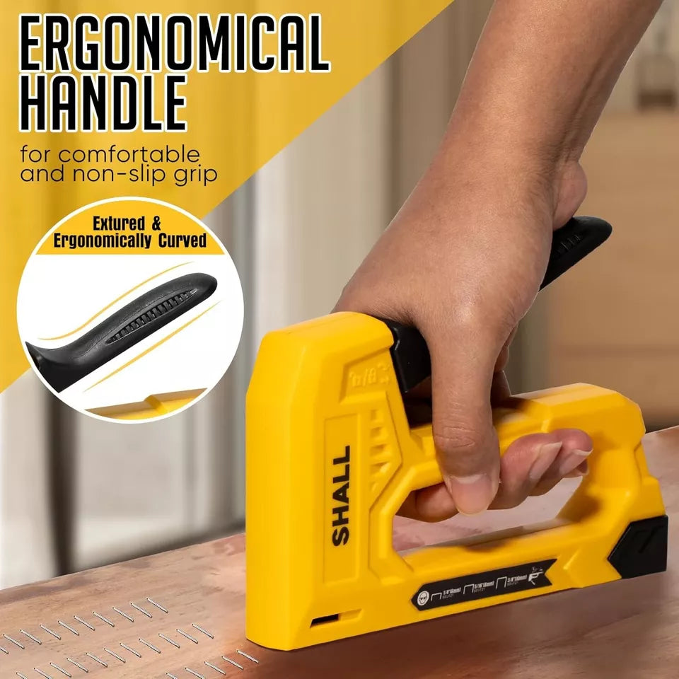 Staple Gun with 1600 JT21 Staples & Remover – Perfect for Crafts, DIY, and Decor