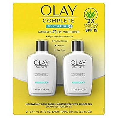 Olay Complete Sensitive Moisturizer, SPF15, 6 fl. oz., 2 ct.