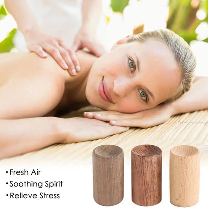 Essential Oil Diffuser Container Slowly Volatile Cherry Wooden Essential Oil for Sleep Push Oil Car Yoga Aromatherapy Inhaler