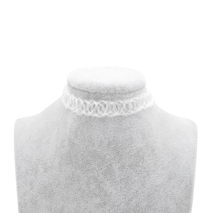 4pc/lot Cute New Gothic Vintage Stretch Tattoo Choker Necklaces For Women Girl Charm Punk Elastic Necklace Female Wedding Gift