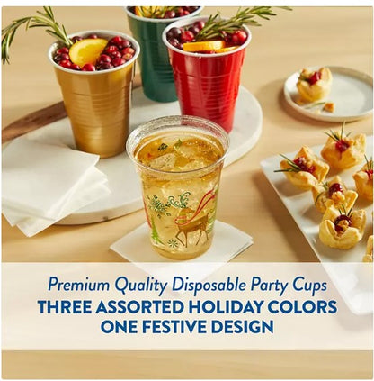 Member's Mark Premium Quality Holiday Cups, 18 fl. oz., 160ct.