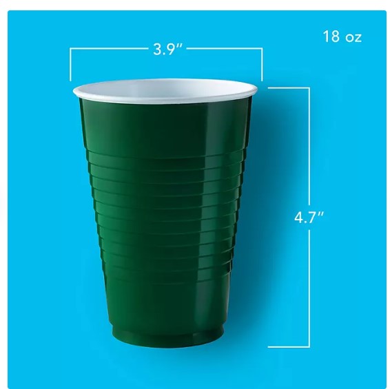 Member's Mark Premium Quality Holiday Cups, 18 fl. oz., 160ct.