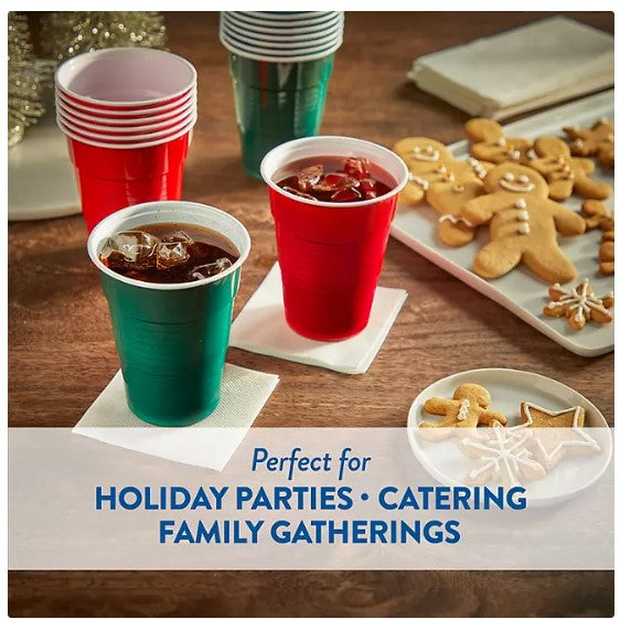 Member's Mark Premium Quality Holiday Cups, 18 fl. oz., 160ct.