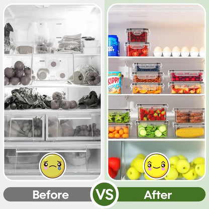 Food Storage Containers with Lids(25 Containers & 25 Lids)