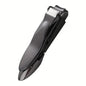 1-piece Nail Clippers for Men with Catcher -Sharp Heavy Duty Self-Collecting Nail Cutters with Ergonomic Lever Keep Fingernails