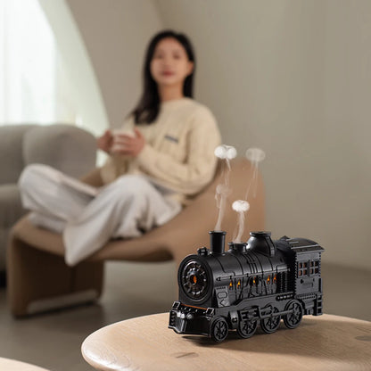 Mini Train Shape Aromatherapy Essential Oil Atomizer 300ml Ultrasonic Cool Mist Diffuser with Lamp Aroma Air Humidifier for Home