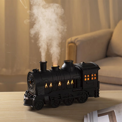 Mini Train Shape Aromatherapy Essential Oil Atomizer 300ml Ultrasonic Cool Mist Diffuser with Lamp Aroma Air Humidifier for Home