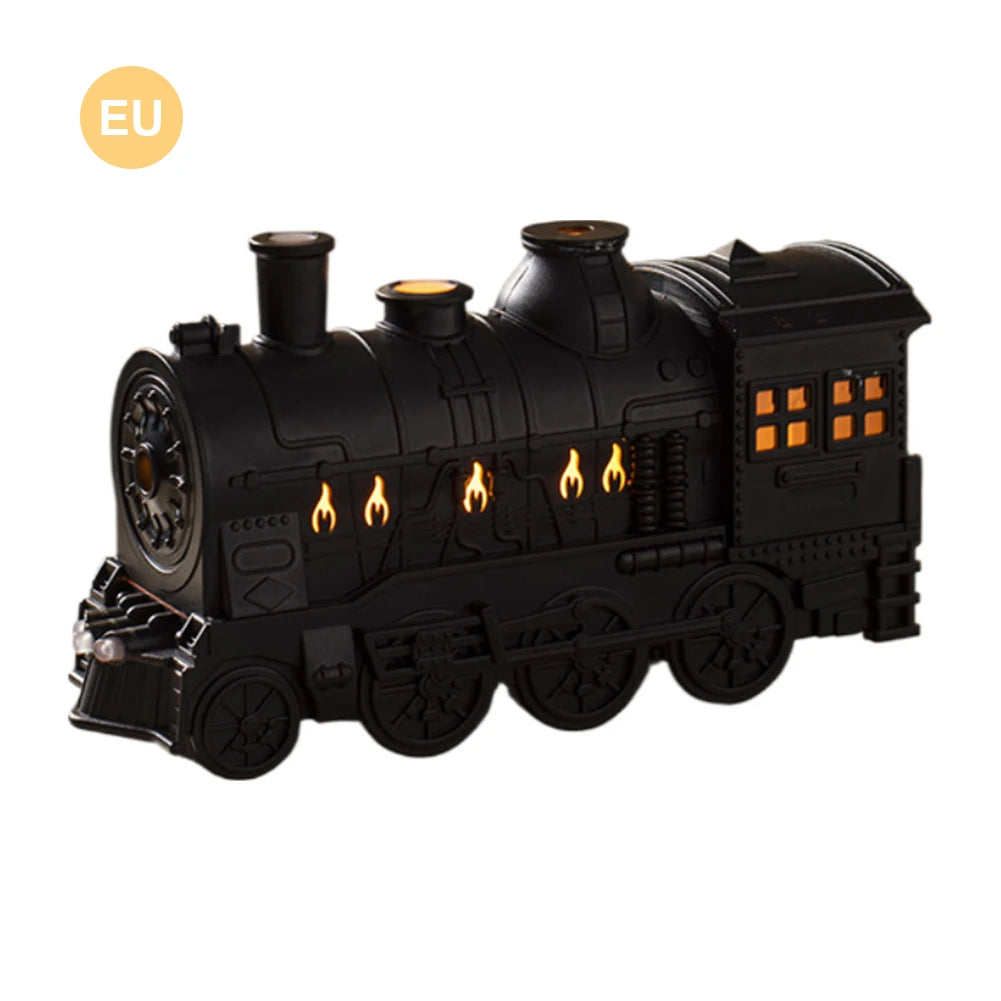 Mini Train Shape Aromatherapy Essential Oil Atomizer 300ml Ultrasonic Cool Mist Diffuser with Lamp Aroma Air Humidifier for Home