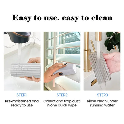 Car Damp Clean Duster Sponges Reusable Eraser Brush Blinds kitchen Window Sponge humedo Duster Cleaning Tools Auto Accessories