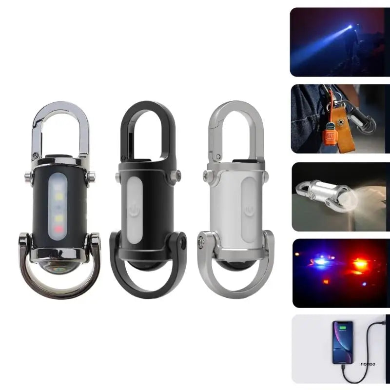 Inspection Light Keychain Flashlight Keyring Pendant for Camping and Repairs Multifunctional Key Chain Accessories