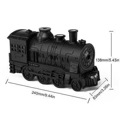 Mini Train Shape Aromatherapy Essential Oil Atomizer 300ml Ultrasonic Cool Mist Diffuser with Lamp Aroma Air Humidifier for Home